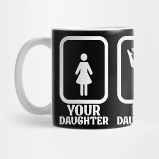 Baton Twirler Your Daughter My Daughter Twirling Majorette Mug